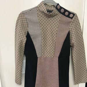 Zara houndstooth dress